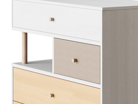 Deakins Chest of Drawers 1 Gene Latte Plywood 3D 模型