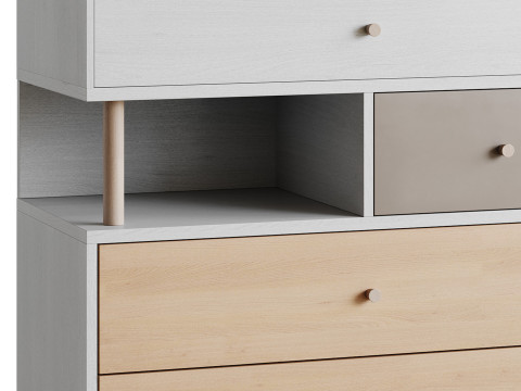 Deakins Chest of Drawers 1 Gene Latte Plywood 3D 模型