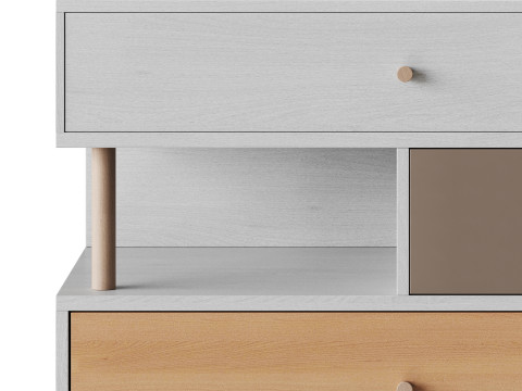 Deakins Chest of Drawers 1 Gene Latte Plywood 3D 模型