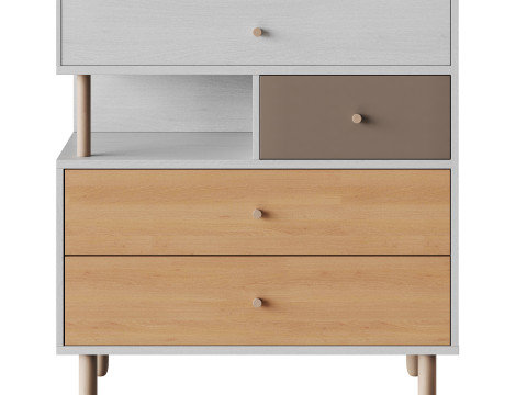Deakins Chest of Drawers 1 Gene Latte Plywood 3D 模型
