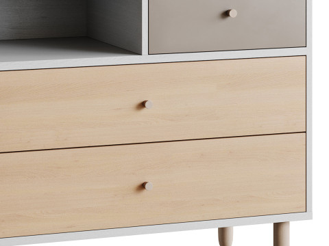 Deakins Chest of Drawers 1 Gene Latte Plywood 3D 模型