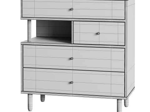 Deakins Chest of Drawers 1 Gene Latte Plywood 3D 模型