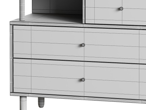 Deakins Chest of Drawers 1 Gene Latte Plywood 3D 模型