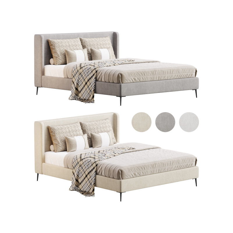 Delavega Bed K14 3D 모델 .c4d .max .obj .3ds .fbx .stl .blend 