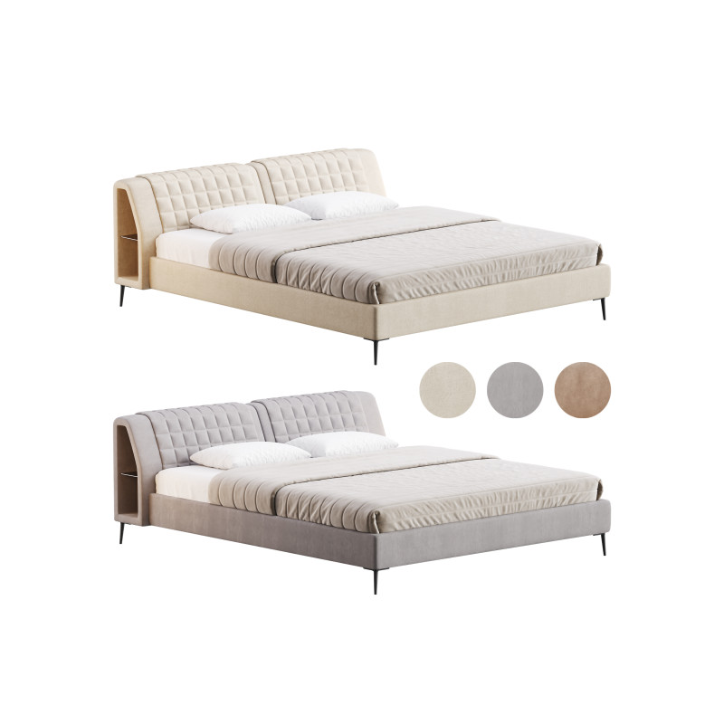Delavega Bed K28 3D Model .c4d .max .obj .3ds .fbx .stl .blend 