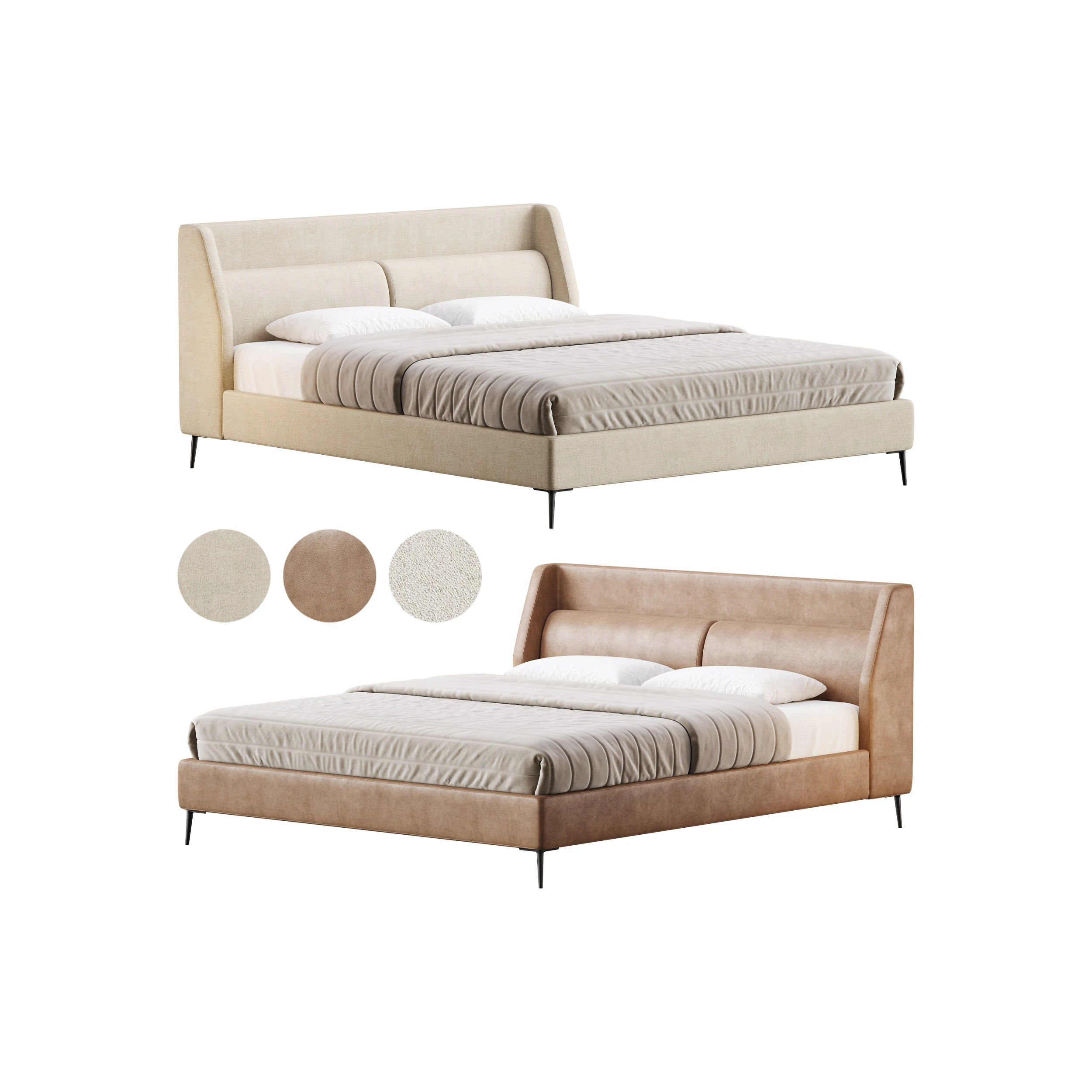 Delavega Bed K30 3D Model .c4d .max .obj .3ds .fbx .stl .blend 