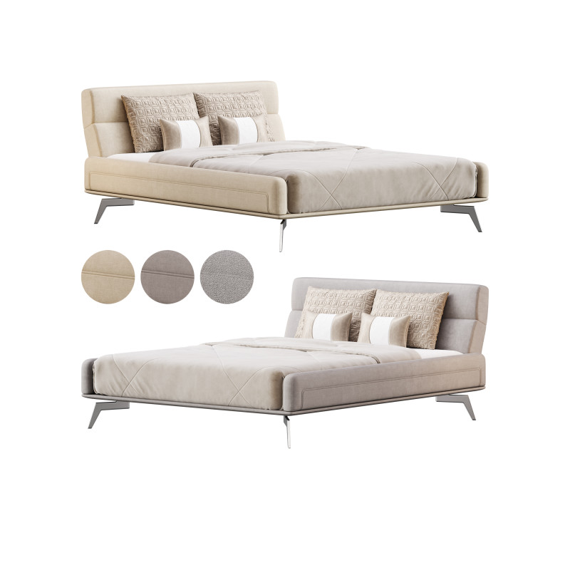 Delavega Bed K114 3D Model .c4d .max .obj .3ds .fbx .stl .blend 