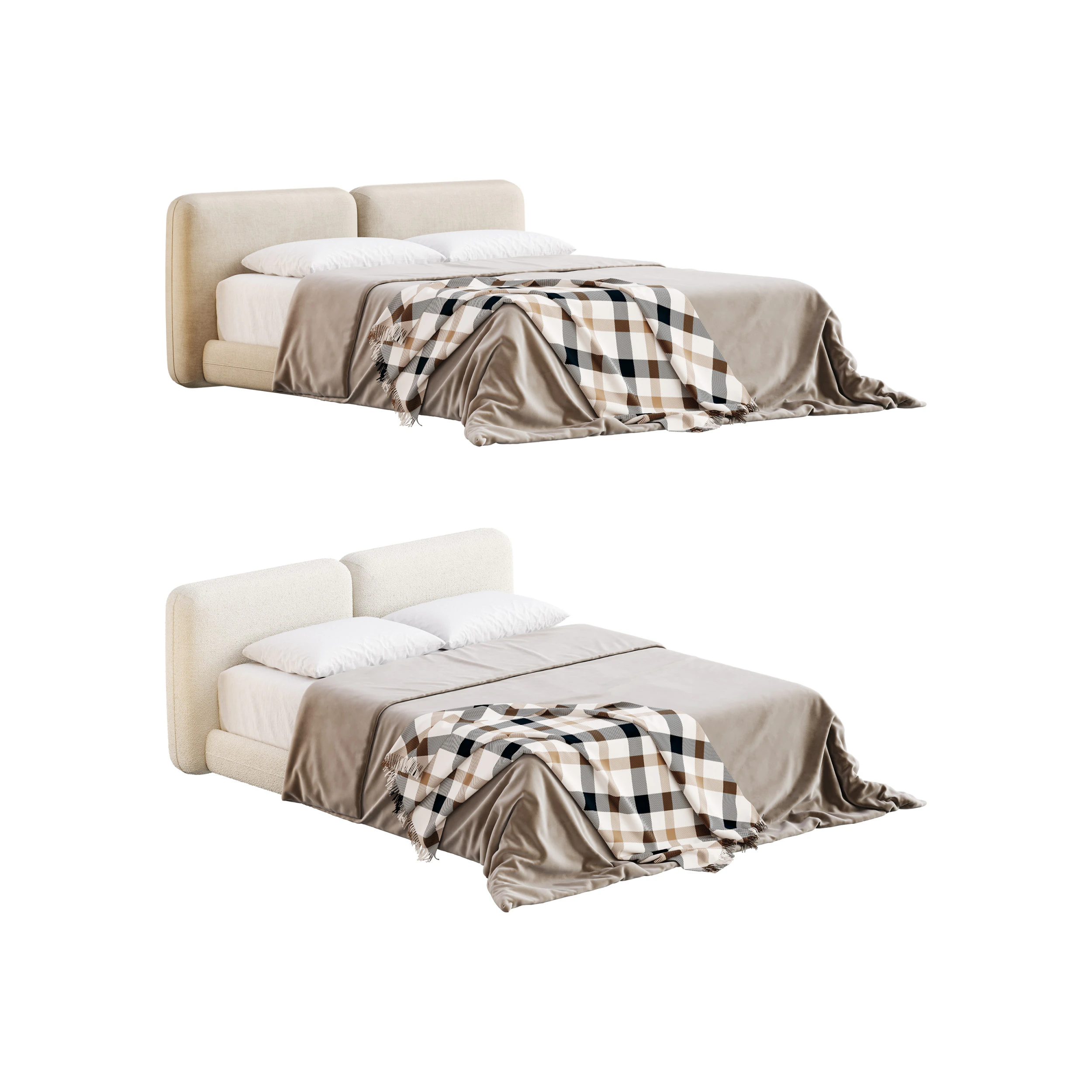 Delavega Bed KDP 02 3D Model .c4d .max .obj .3ds .fbx .stl .blend 