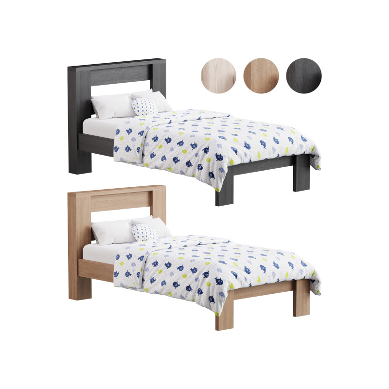 DHP Jaymee Kids Wood Platform Bed Frame 3Dモデル .c4d .max .obj .3ds .fbx .stl .blend