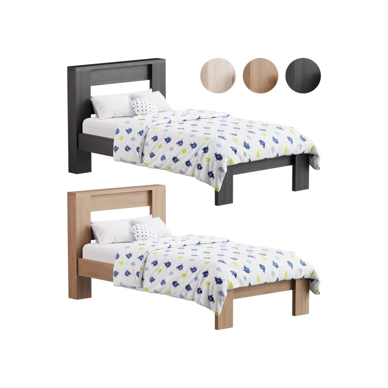 Estrutura da cama com plataforma de madeira DHP Jaymee Kids Modelo 3D .c4d .max .obj .3ds .fbx .stl .blend 