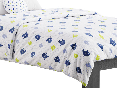 DHP Jaymee Kids Wood Platform Bed Frame 3Dモデル