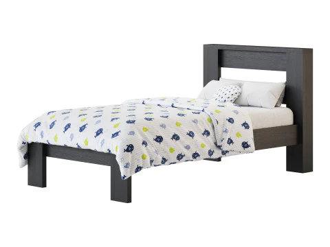 Estrutura da cama com plataforma de madeira DHP Jaymee Kids Modelo 3D