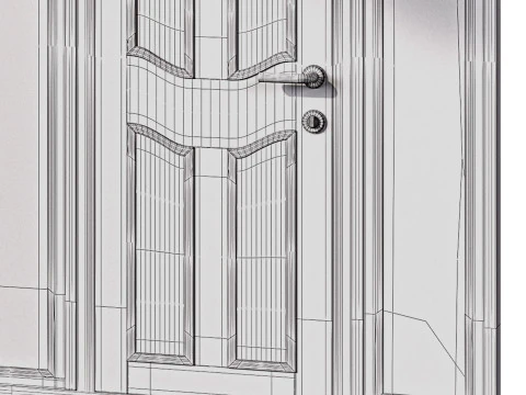 Двері міжкімнатні або зовнішні 3D Модель