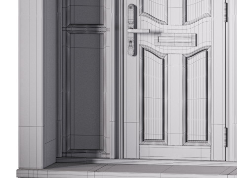 Door for interior or exterior 2 3D Model