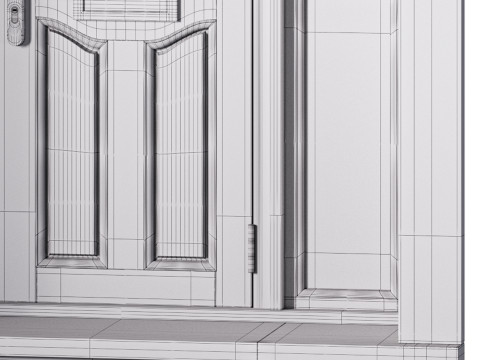Door for interior or exterior 2 3D Model