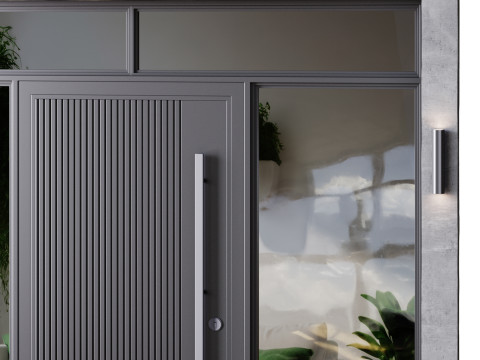Metal entrance group for home and office Modello 3D