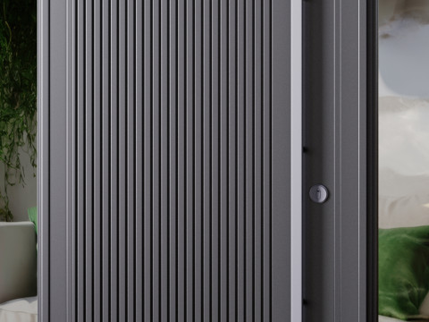 Metal entrance group for home and office Modello 3D