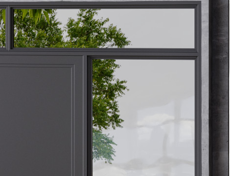Metal entrance group for home and office Modello 3D