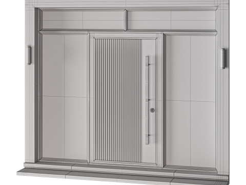 Metal entrance group for home and office Modello 3D