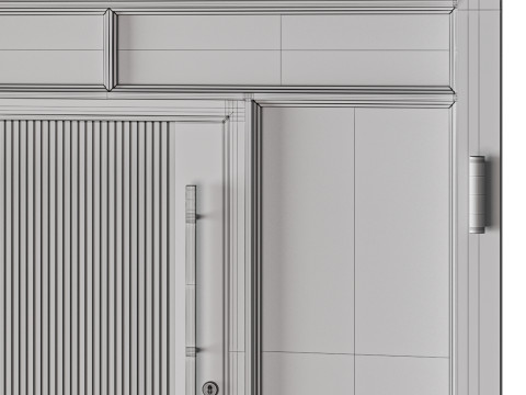 Metal entrance group for home and office Modello 3D