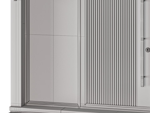 Metal entrance group for home and office Modello 3D