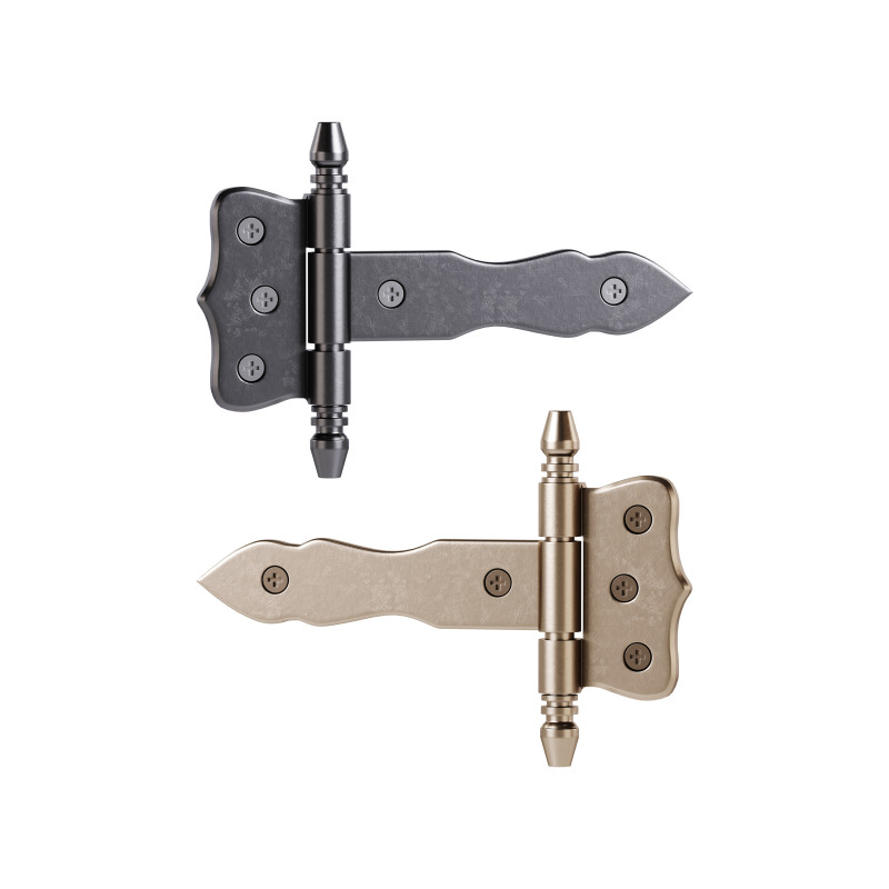 Door Strap Hinge 3D Модель .c4d .max .obj .3ds .fbx .stl .blend 