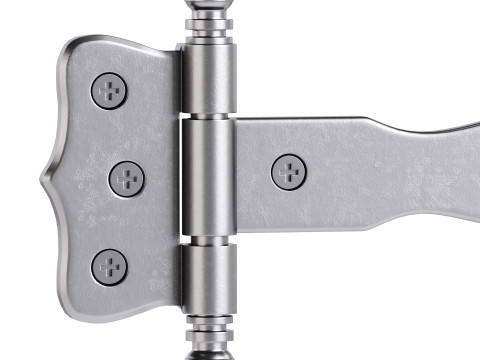 Door Strap Hinge 3D Модель