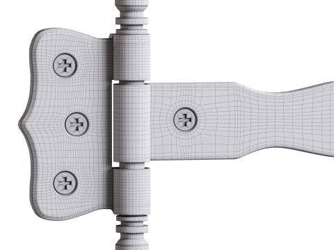 Door Strap Hinge 3D Модель