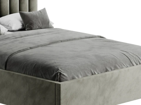 Cama de casal Ol&iacute;via Modelo 3D