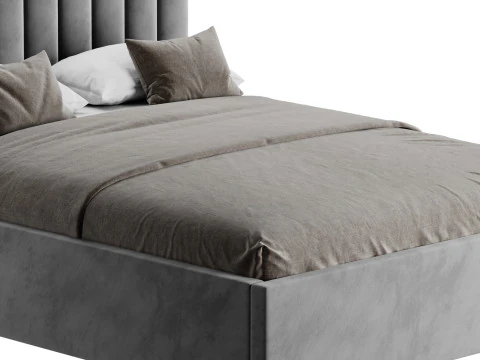 Cama de casal Ol&iacute;via Modelo 3D