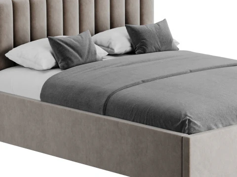 Cama de casal Ol&iacute;via Modelo 3D