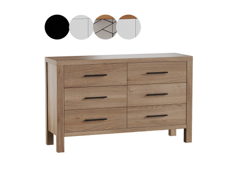 Finn 6-Drawer Dresser 3D Модель