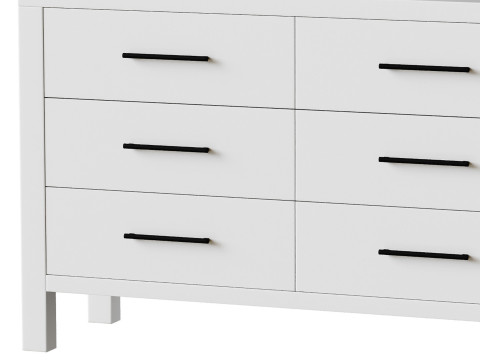 Finn 6-Drawer Dresser 3D Model
