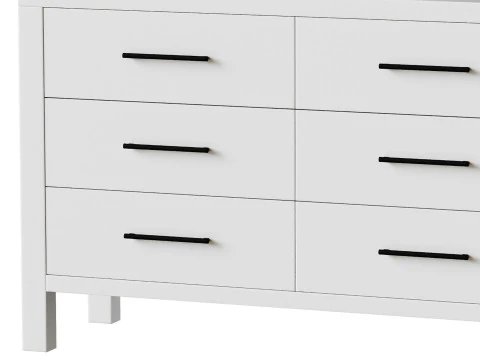 Finn 6-Drawer Dresser 3D Model