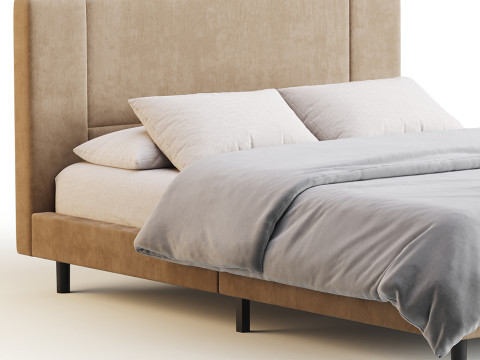 Flolinda Queen Bed 3D 모델