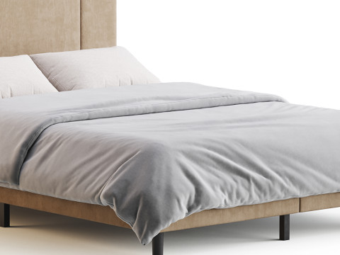Flolinda Queen Bed 3D 모델