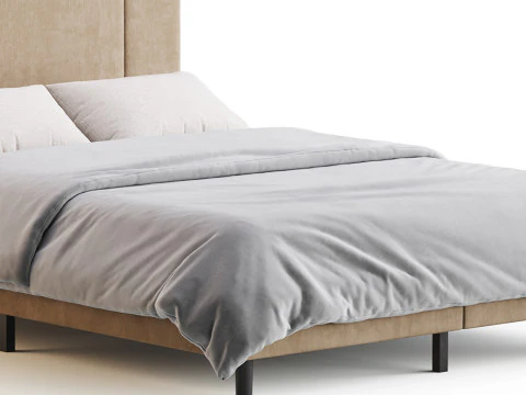 Cama Queen-size Flolinda Modelo 3D