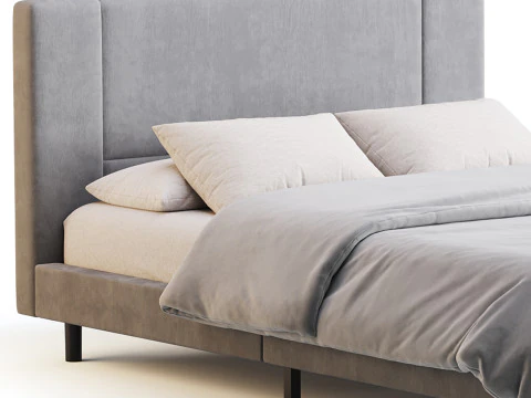 Cama Queen-size Flolinda Modelo 3D