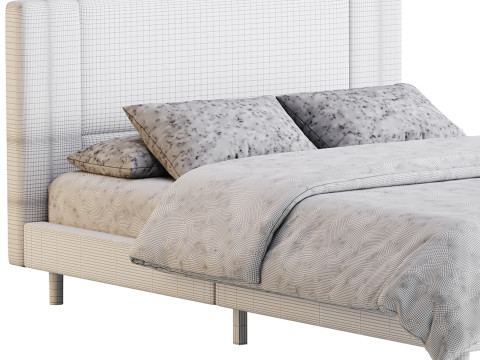 Flolinda Queen Bed 3D 모델