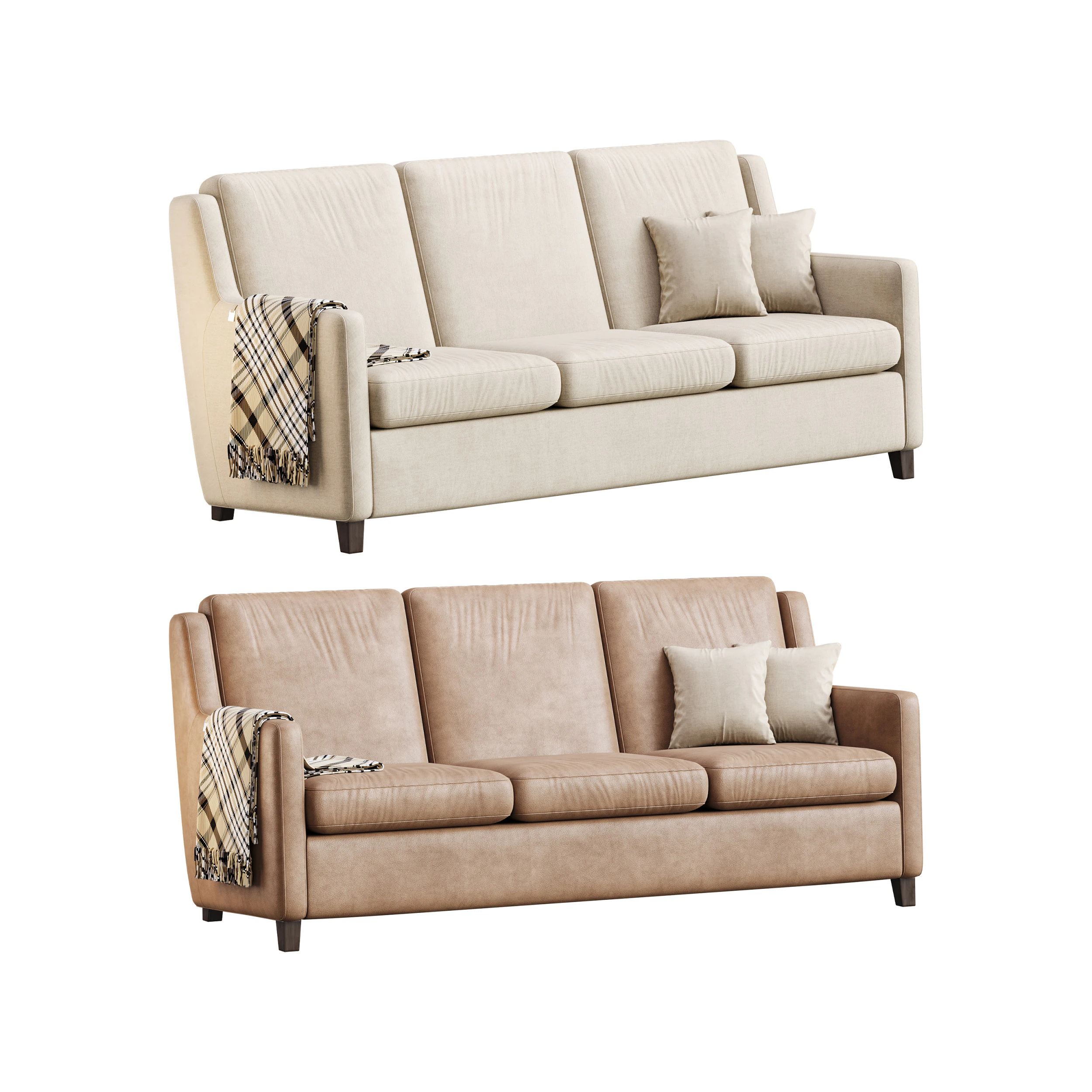 George Sofa 3D Model .c4d .max .obj .3ds .fbx .stl .blend 