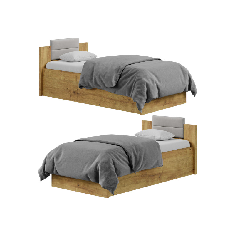 Granny Oak Kraft Bed 3D Model .c4d .max .obj .3ds .fbx .stl .blend