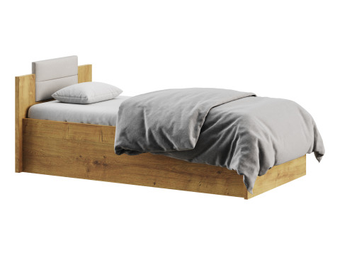 Granny Oak Kraft Bed 3D Model