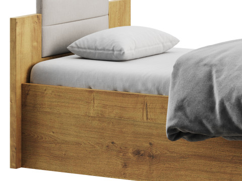 Granny Oak Kraft Bed 3D Model