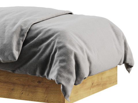 Granny Oak Kraft Bed 3D Model