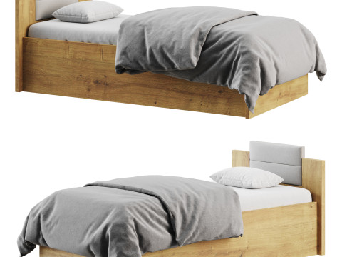 Granny Oak Kraft Bed 3D Model