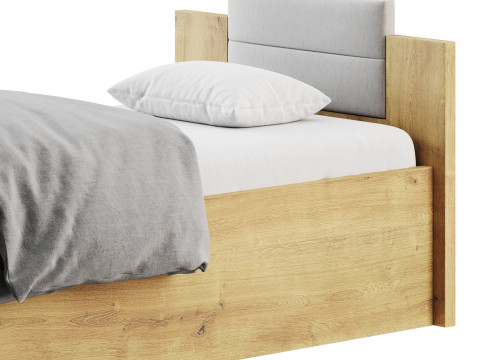 Granny Oak Kraft Bed 3D Model
