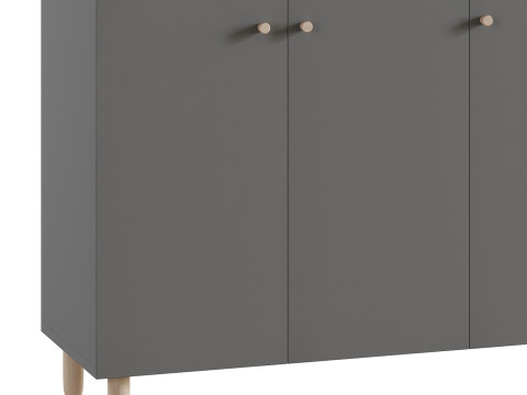 Hanna s Cabinet 2 Grey 3Dモデル