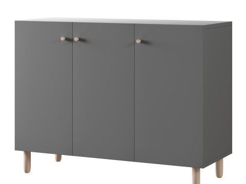 Hanna s Cabinet 2 Grey 3Dモデル