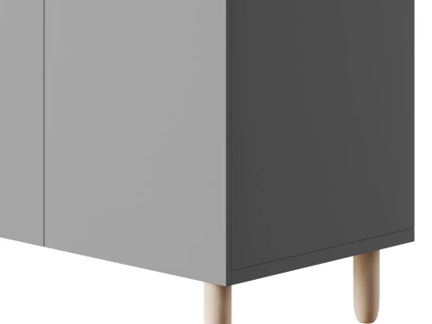 Hanna s Cabinet 2 Grey 3D Model
