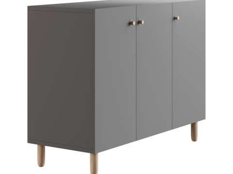 Hanna s Cabinet 2 Grey 3Dモデル